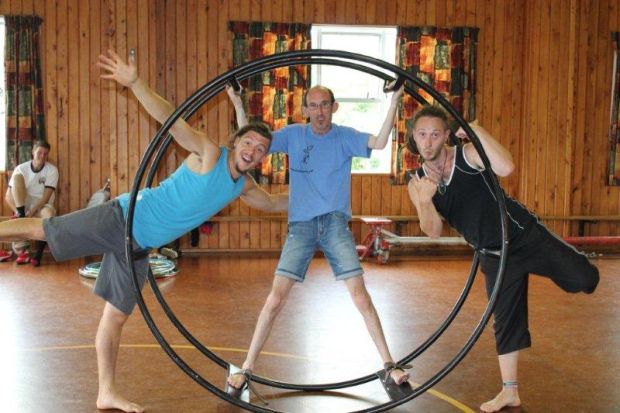 Jo Jason and Matt from circus Kumarani