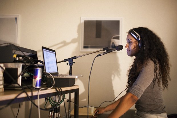 Kadhja Bonet in the studio