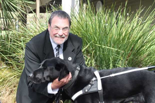 Chris Orr with Riley