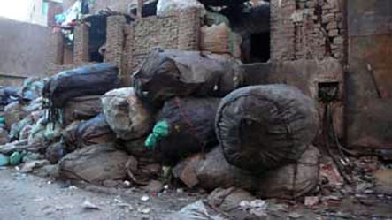 The Zabbaleen, Cairo, Egypt, 2008, (research image for One Day Sculpture). Photo: Ivan Morison.